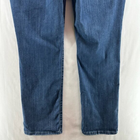 Lee Jeans Womens Sz 18 Flex Motion Regular Fit Straight leg Mid Rise Denim Blue - Picture 6 of 11